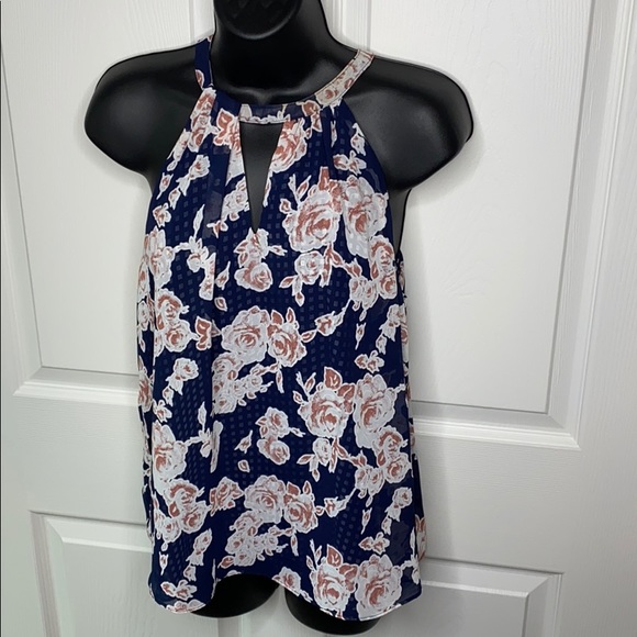 Greylin Tops - Greylin blue floral tank